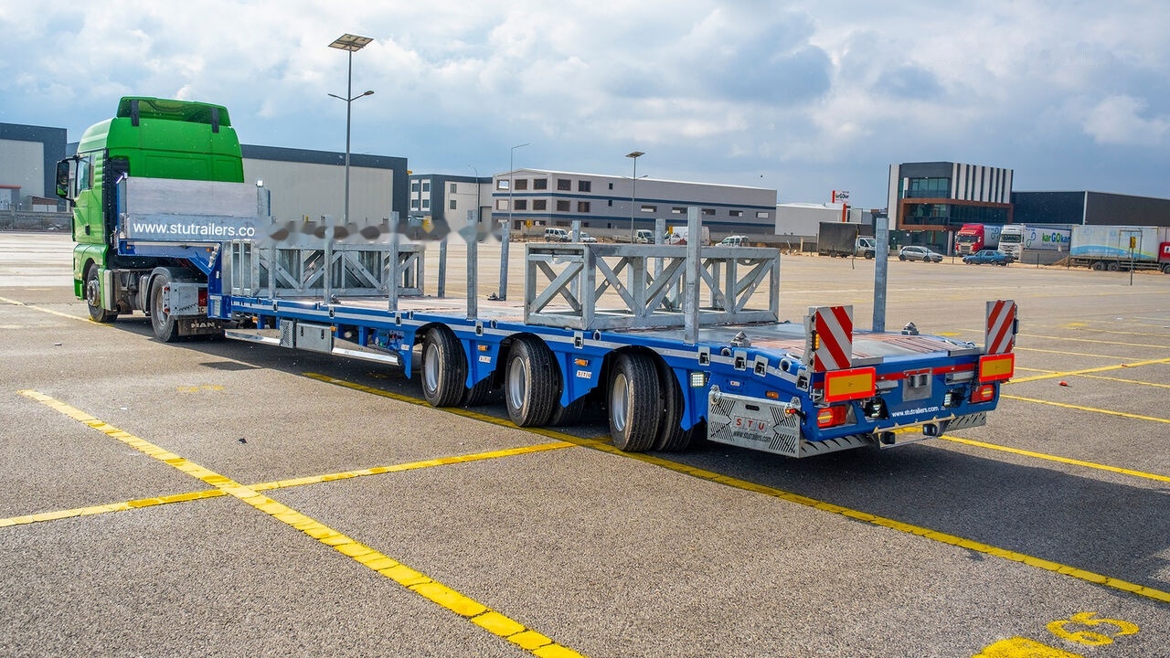 New Low loader semi-trailer STU 3 Axle Hydraulic Steering Low Loader: picture 6