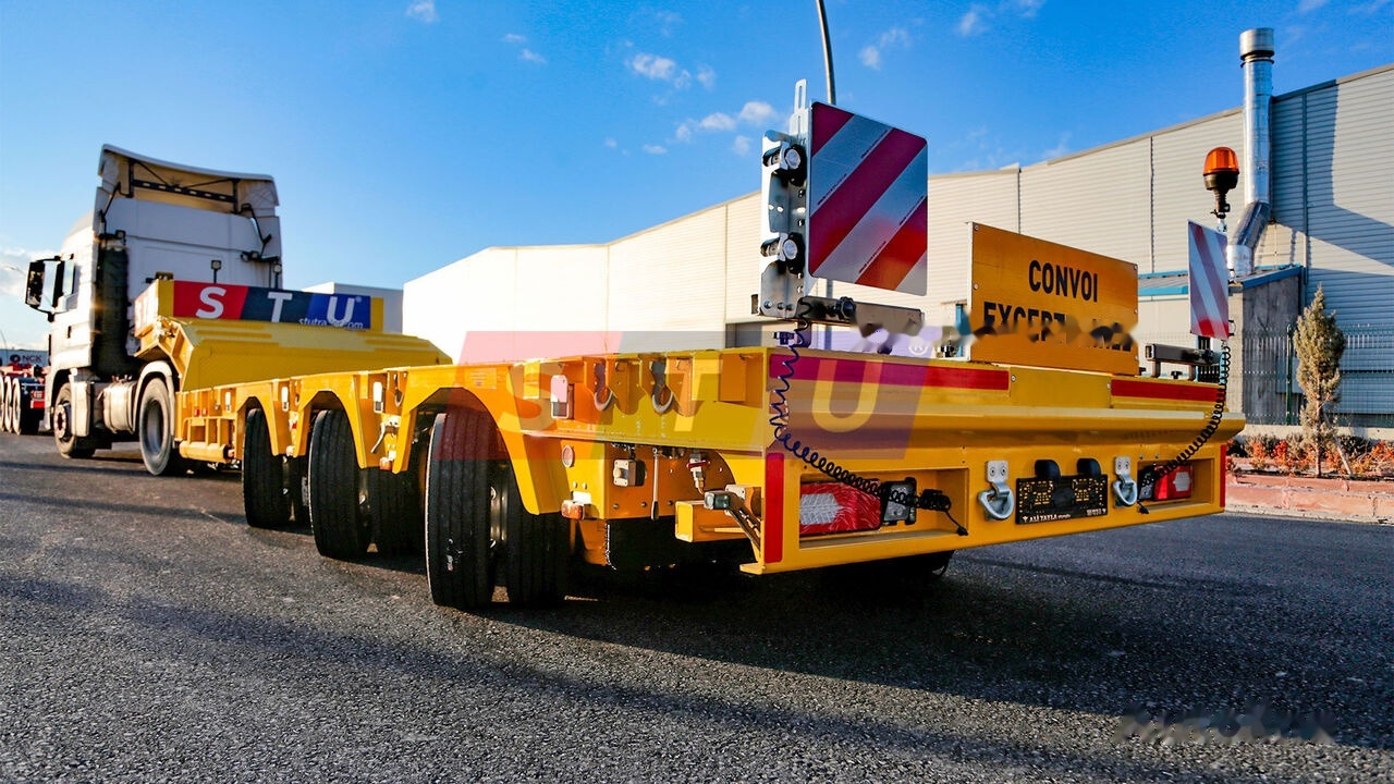 New Low loader semi-trailer STU 3 Axle Hydraulic Steering Low Loader: picture 16