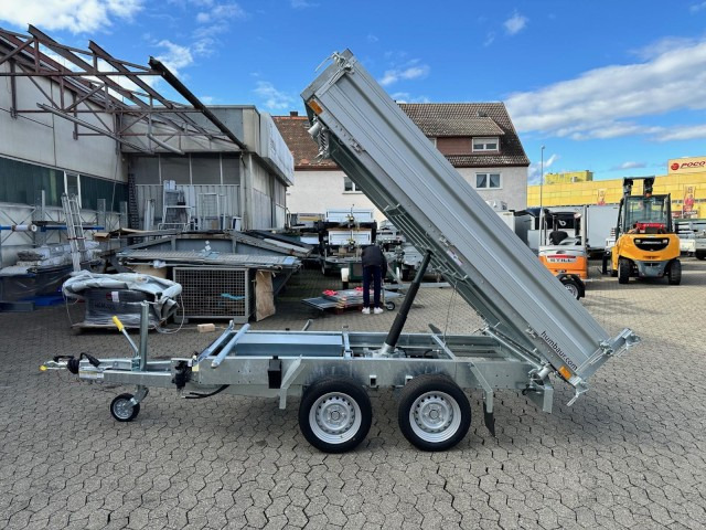 New Tipper trailer Humbaur 3-Seitenkipper HTK 2700.27 E-Pumpe Alu, 2670 x 1500 x 350 mm, 2,7 to.: picture 6