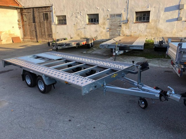 Humbaur Autotransportanhänger FTK 274020, 4000 x 2000 x 50 mm, 2,7 to. - Autotransporter trailer: picture 1 Humbaur Autotransportanhänger FTK 274020, 4000 x 2000 x 50 mm, 2,7 to. - Autotransporter trailer: picture 1