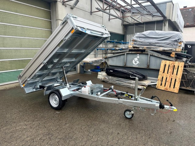 New Tipper trailer Humbaur HUK 182715 Heckkipper 1,8 t. E-Pumpe, 2680 x 1500 x 300mm: picture 6