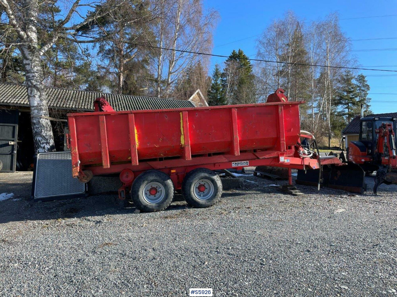 Bigab 7-10 hook truck trailer with flat - Roll-off/ Skip trailer: picture 4 Bigab 7-10 hook truck trailer with flat - Roll-off/ Skip trailer: picture 4