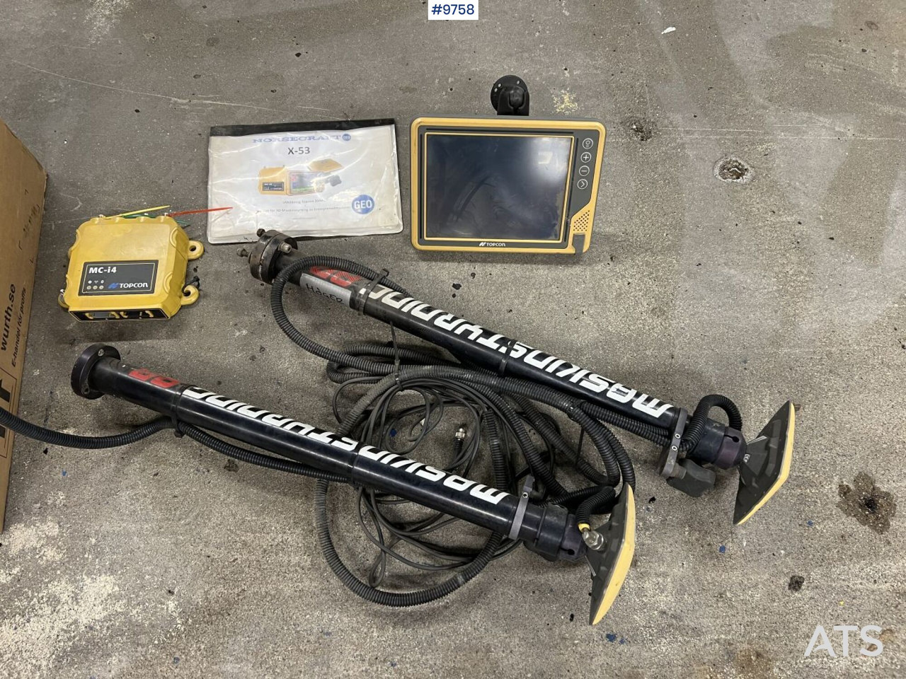 Complete TOPCON X-53 Excavation System - Electrical system for Excavator: picture 2 Complete TOPCON X-53 Excavation System - Electrical system for Excavator: picture 2