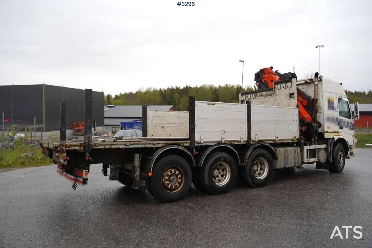 Crane Truck Volvo FM12-39 8X4*4 (SEE VIDEO) - Crane truck, Dropside/ Flatbed truck: picture 3 Crane Truck Volvo FM12-39 8X4*4 (SEE VIDEO) - Crane truck, Dropside/ Flatbed truck: picture 3