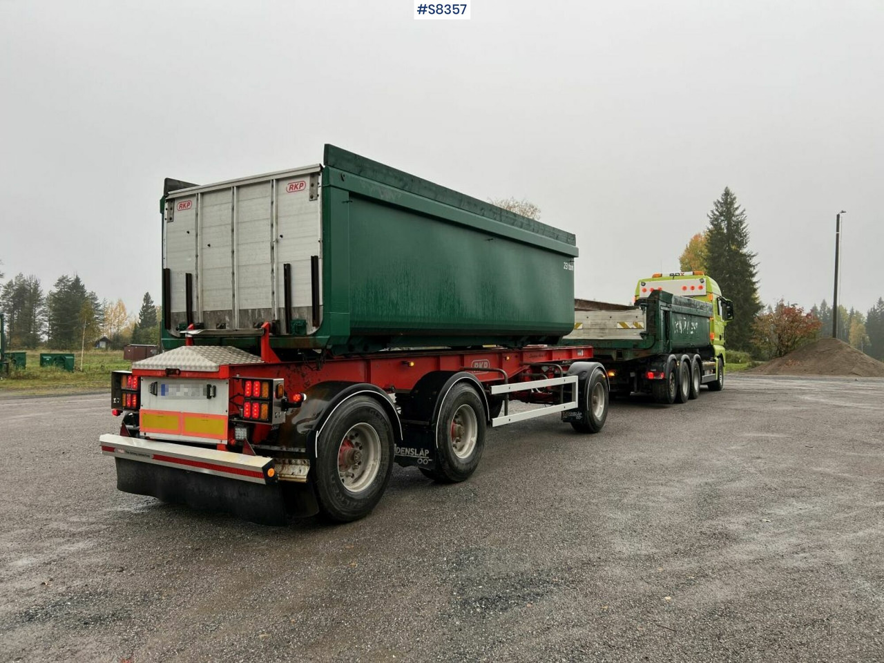 Tipper MAN TGF 35.540 med RKP 3-9.0 Vagn Gravel (Cassette) SEE VIDEO: picture 11