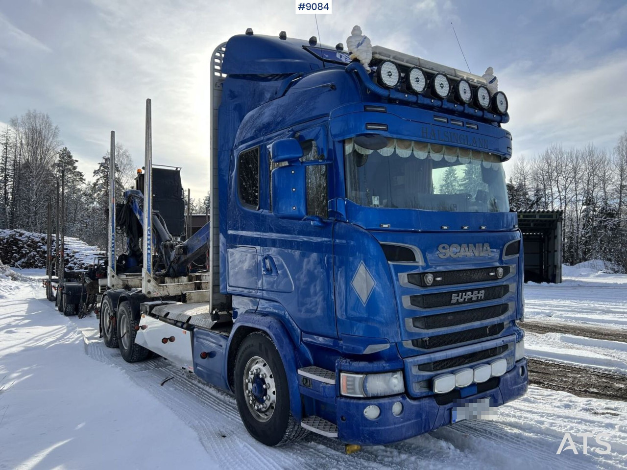 SCANIA R580 6X4 Logging truck with crane (VIDEO) - Logging truck: picture 2 SCANIA R580 6X4 Logging truck with crane (VIDEO) - Logging truck: picture 2