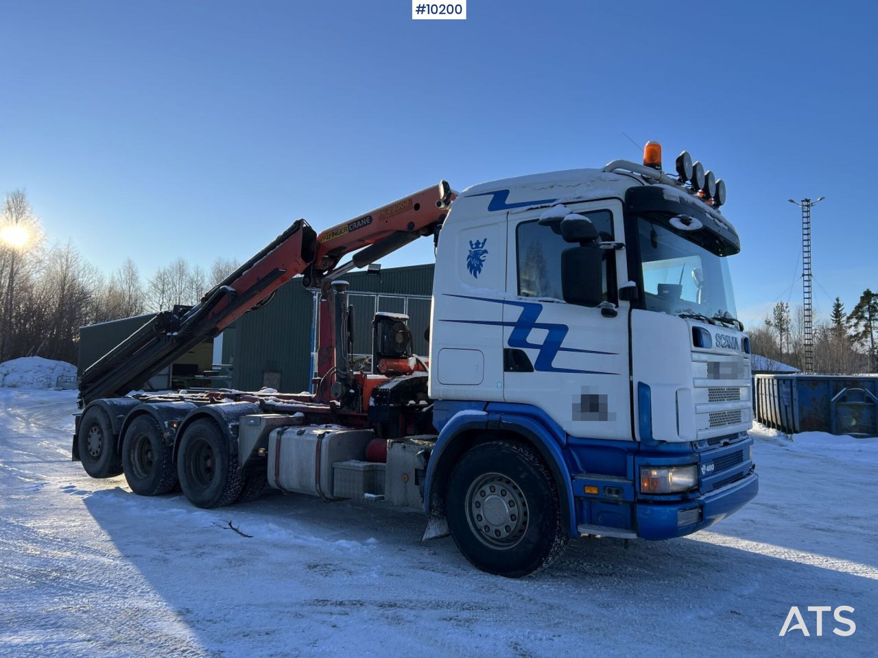 Scania R164 with Palfinger PK 23002 Crane truck/Truck with crane - Hook lift truck, Crane truck: picture 2 Scania R164 with Palfinger PK 23002 Crane truck/Truck with crane - Hook lift truck, Crane truck: picture 2
