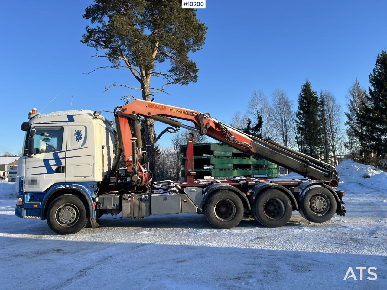 Scania R164 with Palfinger PK 23002 Crane truck/Truck with crane - Hook lift truck, Crane truck: picture 3 Scania R164 with Palfinger PK 23002 Crane truck/Truck with crane - Hook lift truck, Crane truck: picture 3