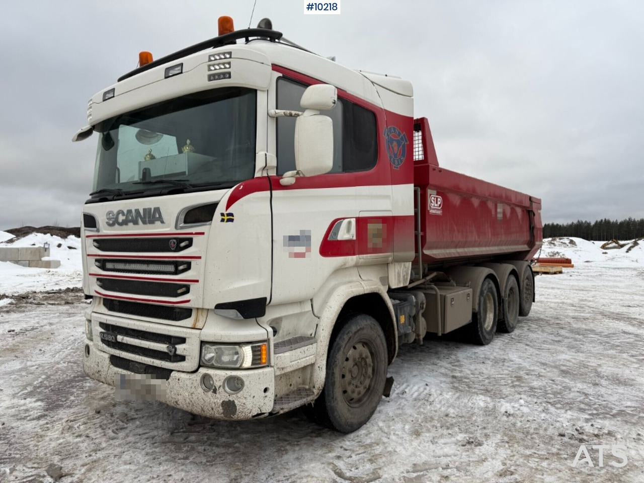 Scania R580 8X4 cassette truck with SLP trailer - Tipper: picture 1 Scania R580 8X4 cassette truck with SLP trailer - Tipper: picture 1