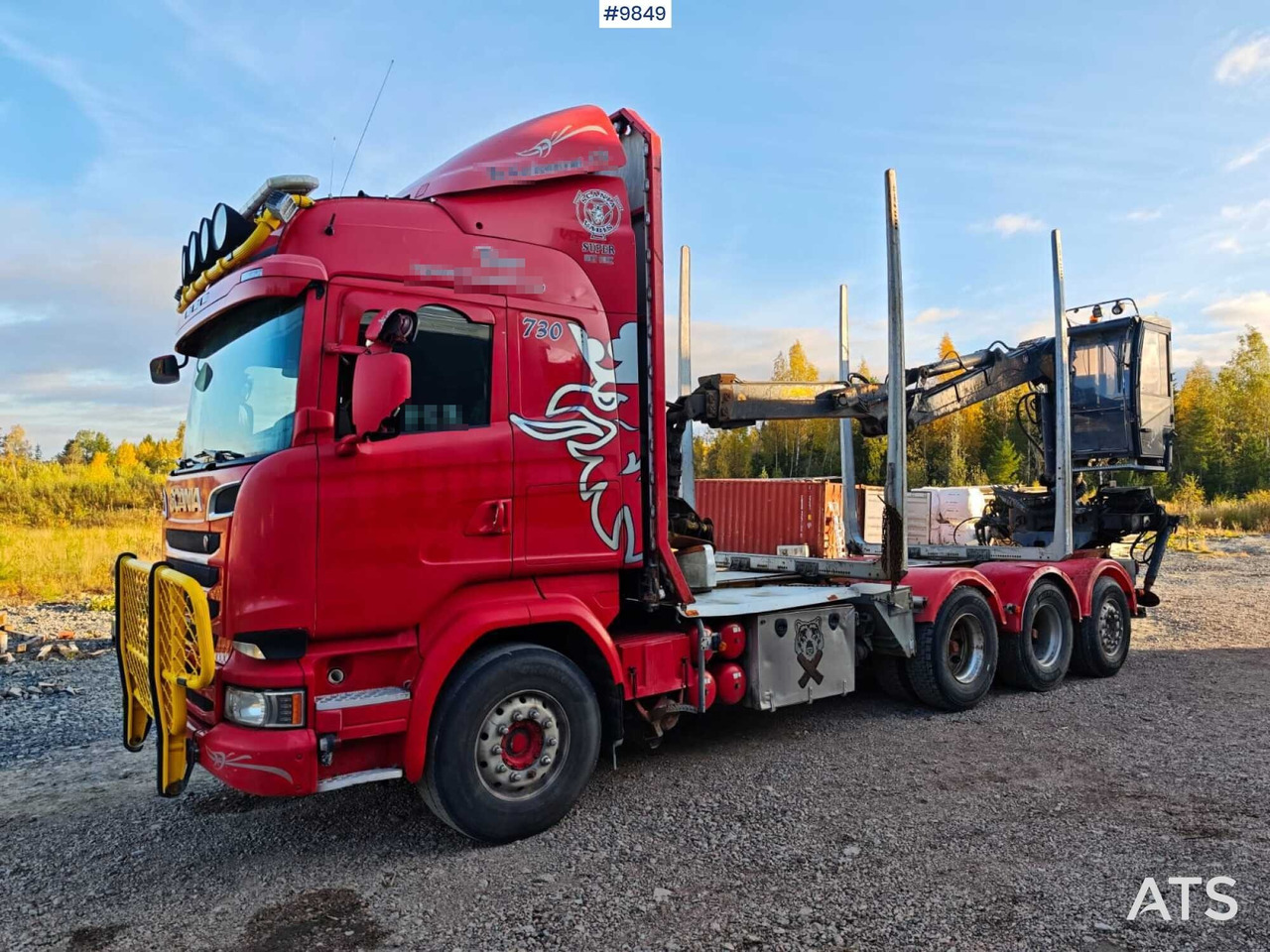 Scania R730 Tridem Timber Truck with Loglift F125S Crane (VIDEO) - Logging truck, Crane truck: picture 1 Scania R730 Tridem Timber Truck with Loglift F125S Crane (VIDEO) - Logging truck, Crane truck: picture 1