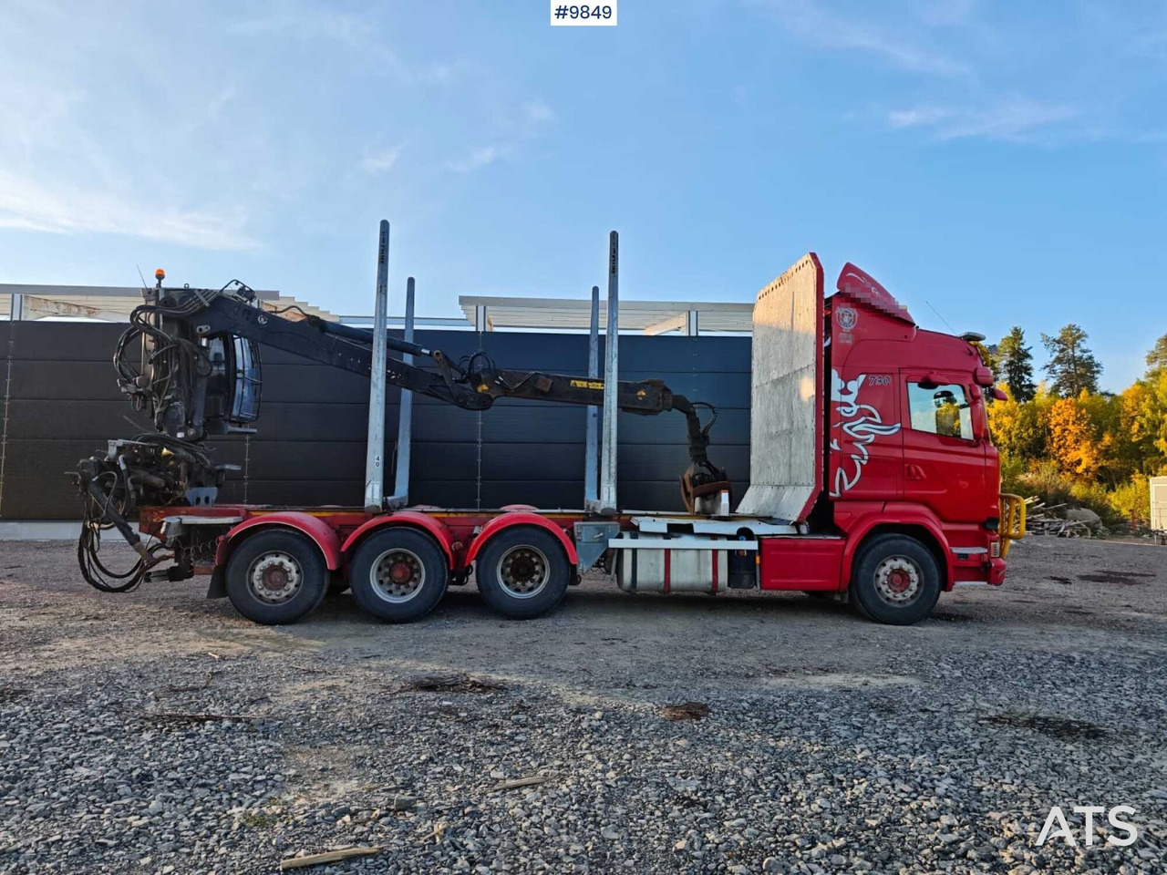 Scania R730 Tridem Timber Truck with Loglift F125S Crane (VIDEO) - Logging truck, Crane truck: picture 3 Scania R730 Tridem Timber Truck with Loglift F125S Crane (VIDEO) - Logging truck, Crane truck: picture 3