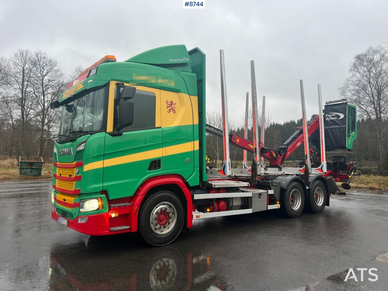 Timber Truck Scania R650 B 6X4 NB with crane - Logging truck: picture 1 Timber Truck Scania R650 B 6X4 NB with crane - Logging truck: picture 1