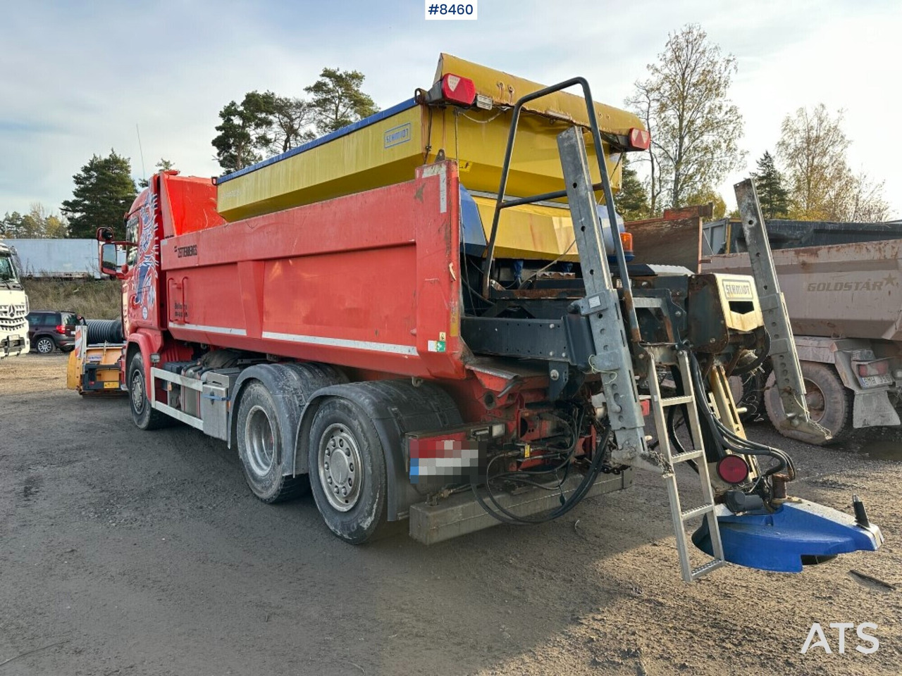 Tipper truck, Scania G410, Front plow, Salt spreader (See video) - Tipper, Snow removal vehicle: picture 3 Tipper truck, Scania G410, Front plow, Salt spreader (See video) - Tipper, Snow removal vehicle: picture 3