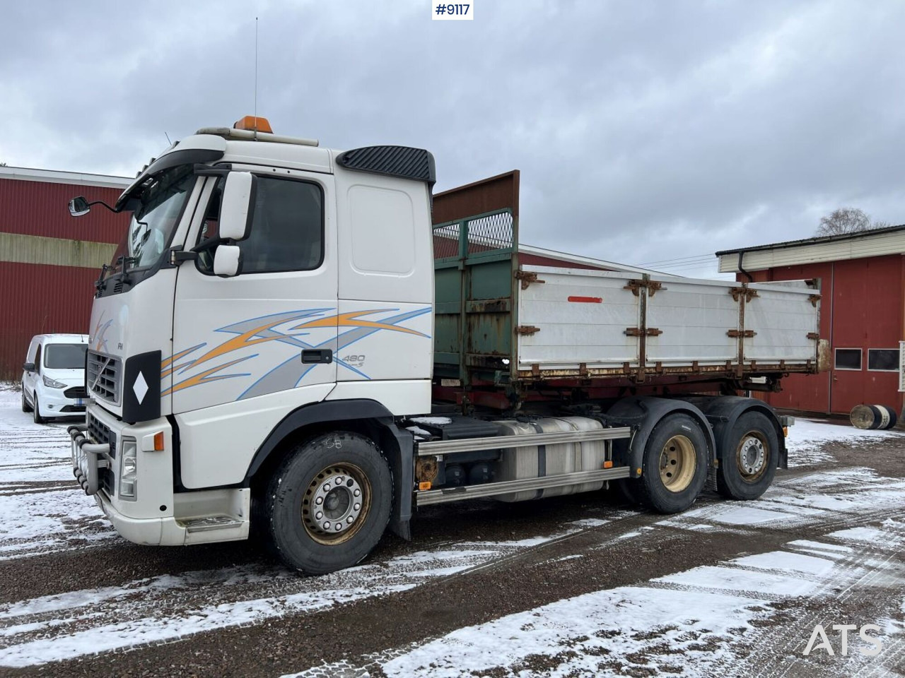 Tipper Volvo FH480 Laxo lock with flatbed (VIDEO): picture 6