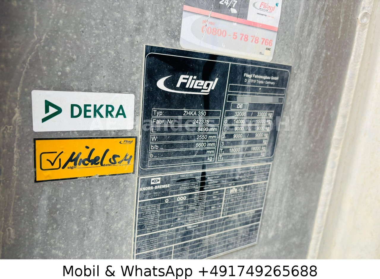 Tipper semi-trailer Fliegl ZHKA 350 Alu *30m³/1.Liftachse/Cramaro/Alcoa: picture 13 Tipper semi-trailer Fliegl ZHKA 350 Alu *30m³/1.Liftachse/Cramaro/Alcoa: picture 13