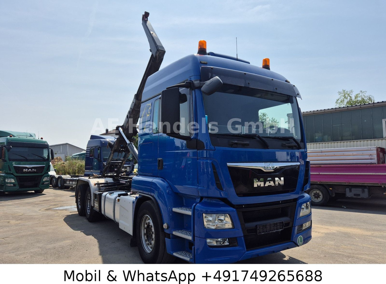 MAN TGS 26.480 XLX LL 6x2 *Intarder/MEILLER-RK-20.65 - Hook lift truck, Crane truck: picture 1 MAN TGS 26.480 XLX LL 6x2 *Intarder/MEILLER-RK-20.65 - Hook lift truck, Crane truck: picture 1
