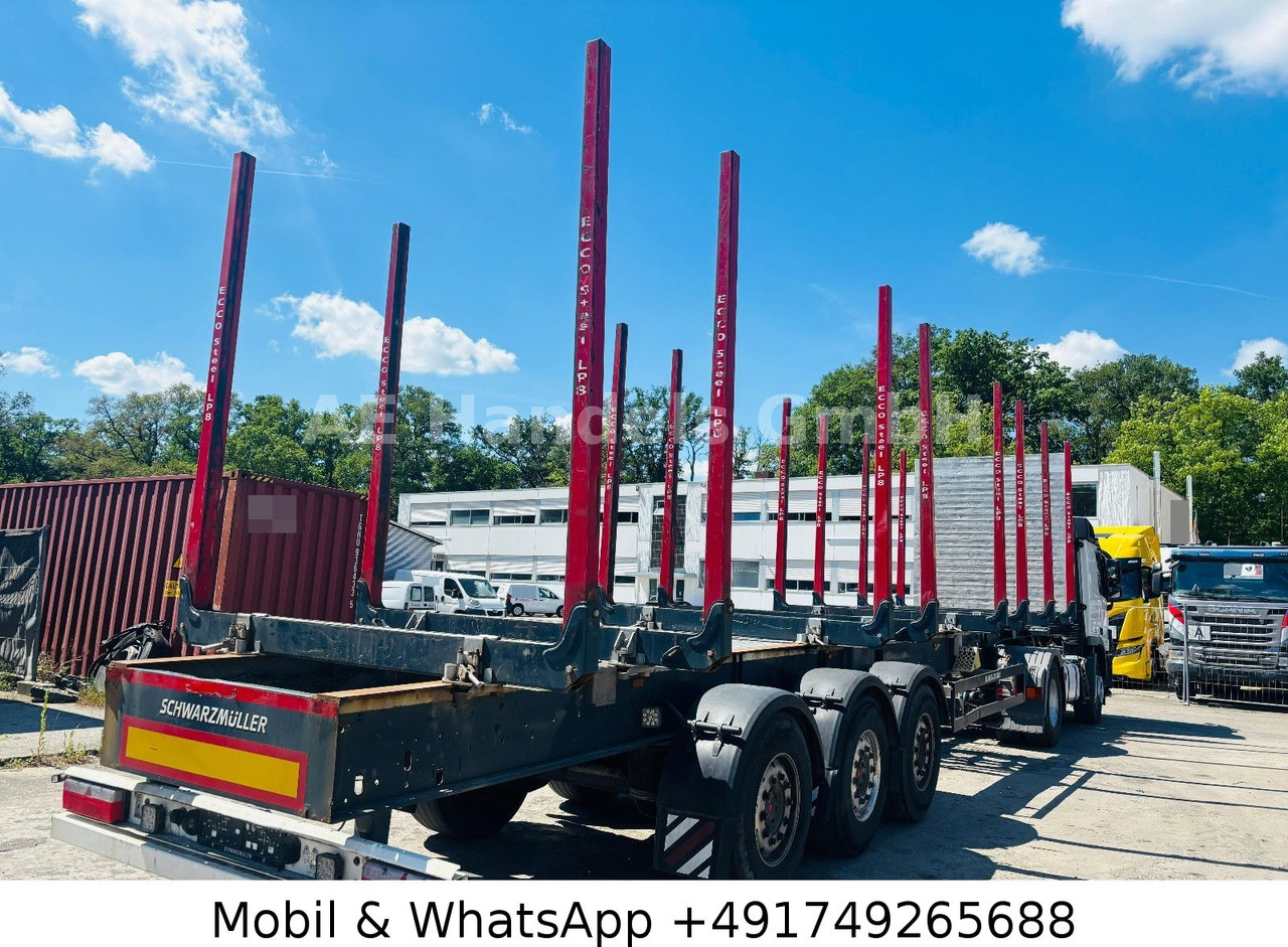 Schwarzmüller S1 Y-Serie Lang-Holz *8x Rungen/Liftachse/Alcoa - Logging semi-trailer: picture 2 Schwarzmüller S1 Y-Serie Lang-Holz *8x Rungen/Liftachse/Alcoa - Logging semi-trailer: picture 2