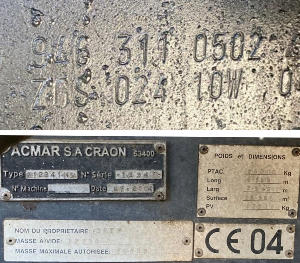 Asphalt distributor Mercedes-Benz ACTROS Mp2 2536/6x2 BVM -ACMAR CRAON Z12341: picture 7 Asphalt distributor Mercedes-Benz ACTROS Mp2 2536/6x2 BVM -ACMAR CRAON Z12341: picture 7