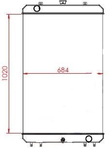 RADIATORE HITACHI ZW250.3 -LCH 263H2-12502 - Radiator: picture 1 RADIATORE HITACHI ZW250.3 -LCH 263H2-12502 - Radiator: picture 1