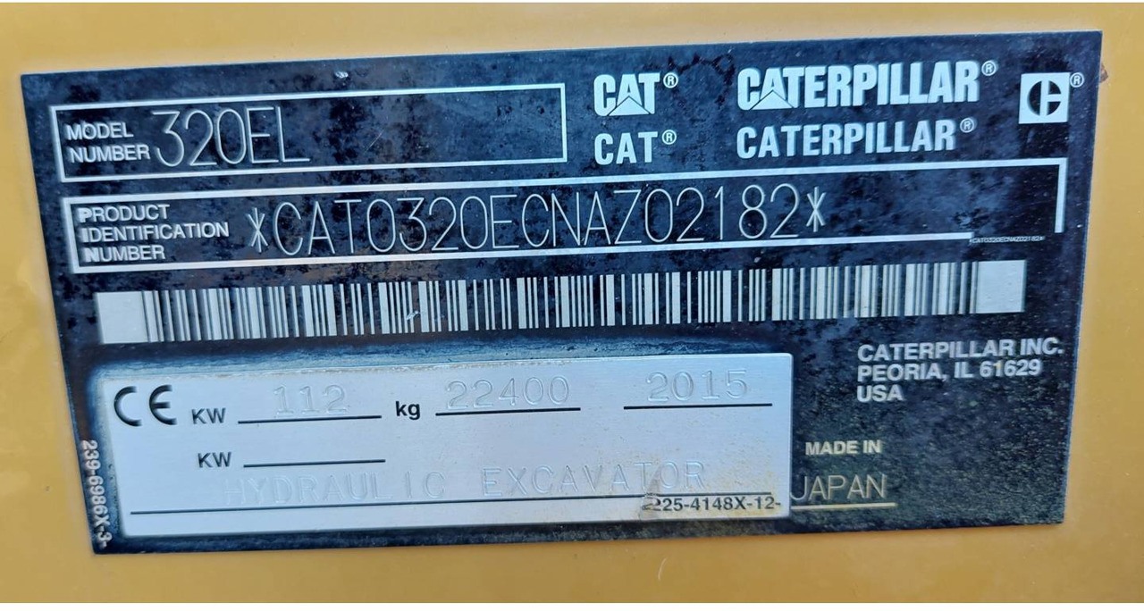CAT 320EL - Crawler excavator: picture 5 CAT 320EL - Crawler excavator: picture 5
