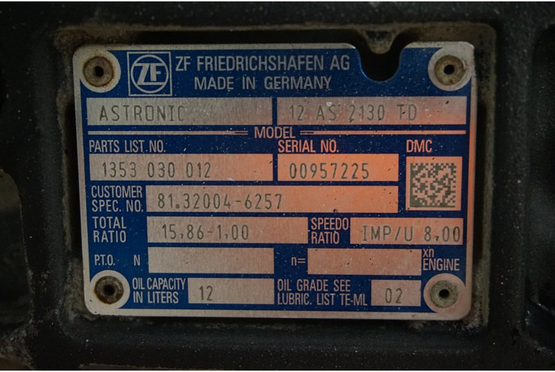 ZF 12AS2130DD TGS - Gearbox for Truck: picture 5 ZF 12AS2130DD TGS - Gearbox for Truck: picture 5