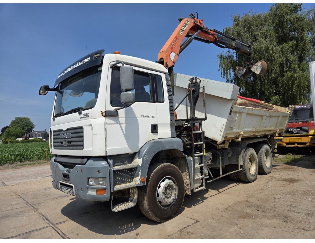 Tipper, Crane truck MAN TGA 26.350 6X4 BORDMATIC TIPPER CRANE PALFINGER PK15500: picture 7 Tipper, Crane truck MAN TGA 26.350 6X4 BORDMATIC TIPPER CRANE PALFINGER PK15500: picture 7