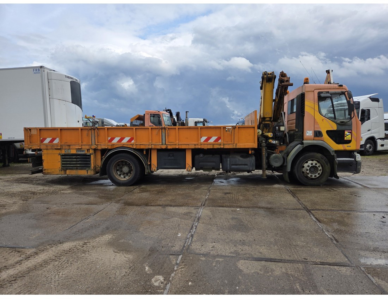 Dropside/ Flatbed truck, Crane truck Renault Premium 300 MECHANICAL PUMP OPEN BOX COMPRESSOR CRANE EFFER 140/2S: picture 8