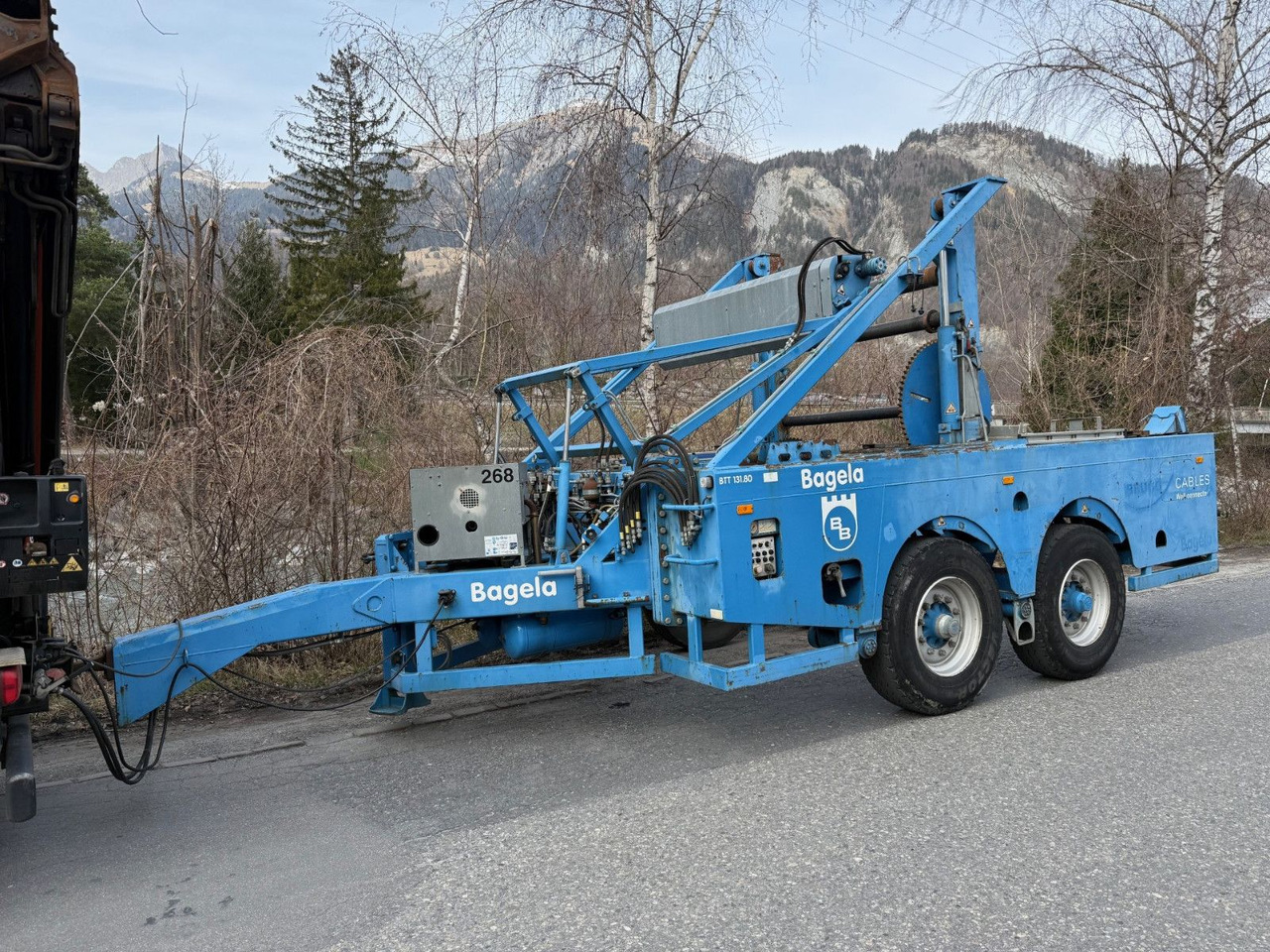 Bagela BTT 131.80E, Kabeltransport, cable transp - Cable drum trailer: picture 1 Bagela BTT 131.80E, Kabeltransport, cable transp - Cable drum trailer: picture 1