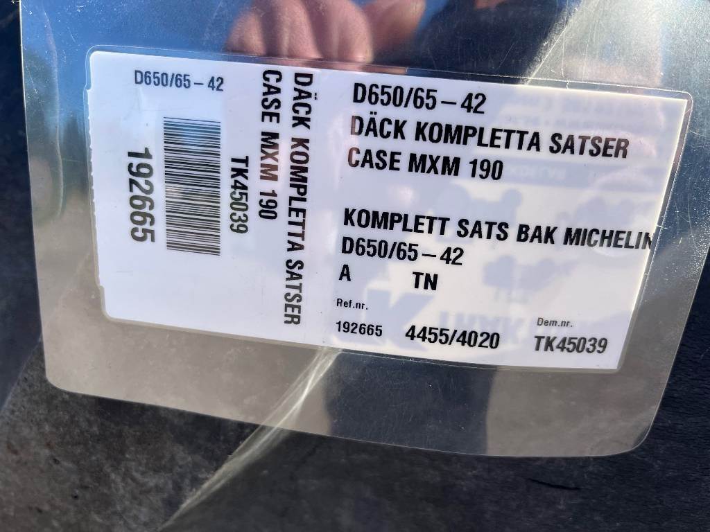 Michelin 650/65-42 hjul till Case MXM190 - Tire for Agricultural machinery: picture 2 Michelin 650/65-42 hjul till Case MXM190 - Tire for Agricultural machinery: picture 2