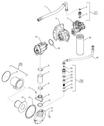 Case Magnum - obudowa napędu pompy hydraulicznej 84379688 - Hydraulic pump for Agricultural machinery: picture 2 Case Magnum - obudowa napędu pompy hydraulicznej 84379688 - Hydraulic pump for Agricultural machinery: picture 2