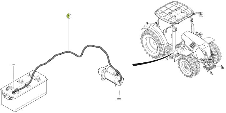 Claas Arion 550-520 650-620 - kabel wiązka elektryczna 0021502993 - Cables/ Wire harness for Farm tractor: picture 1 Claas Arion 550-520 650-620 - kabel wiązka elektryczna 0021502993 - Cables/ Wire harness for Farm tractor: picture 1