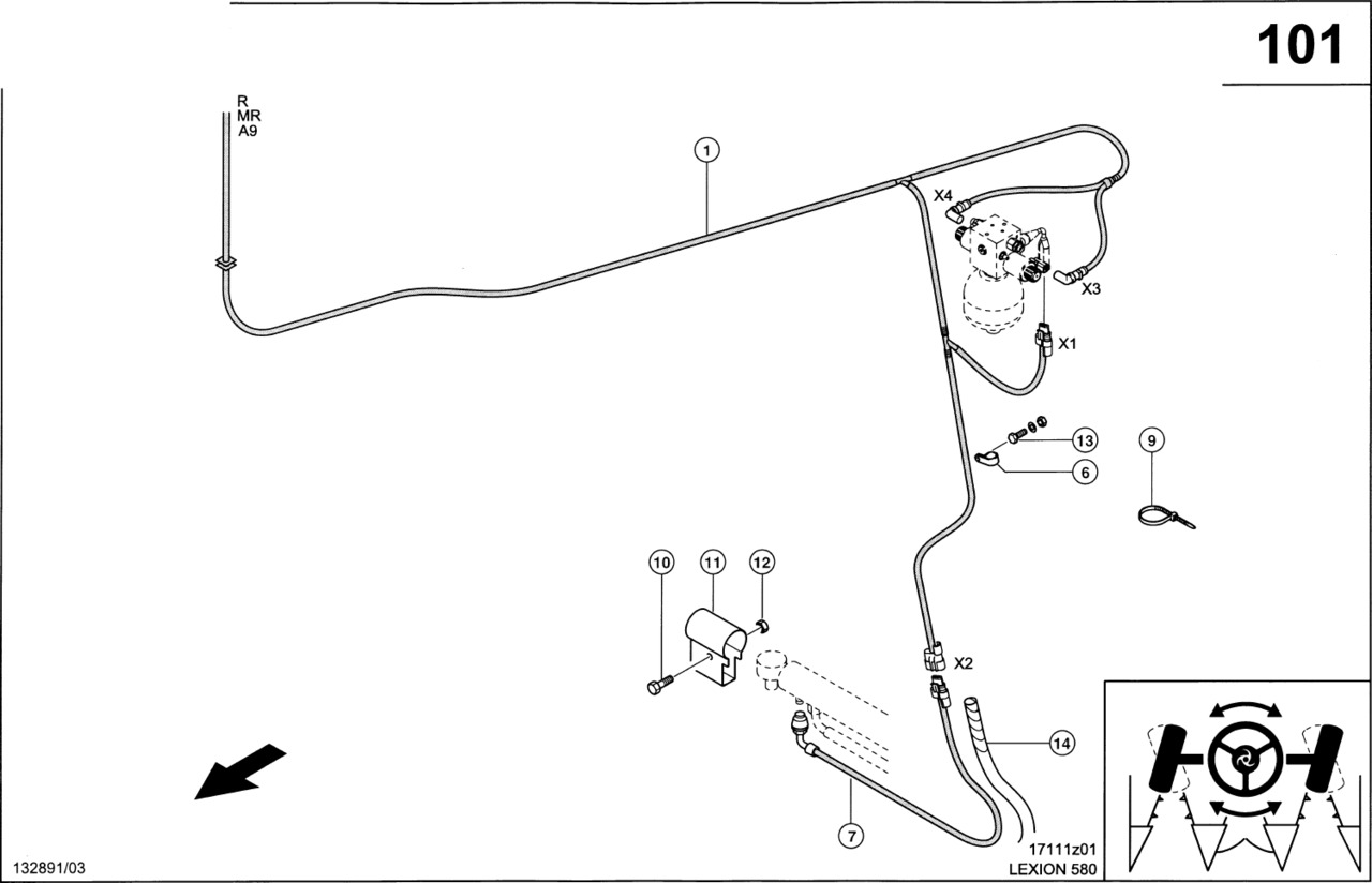 Claas Lexion 580 WIĄZKA KABLI 0000153060 (Elektryka, "claas autopilot") - Cables/ Wire harness for Combine harvester: picture 1 Claas Lexion 580 WIĄZKA KABLI 0000153060 (Elektryka, "claas autopilot") - Cables/ Wire harness for Combine harvester: picture 1