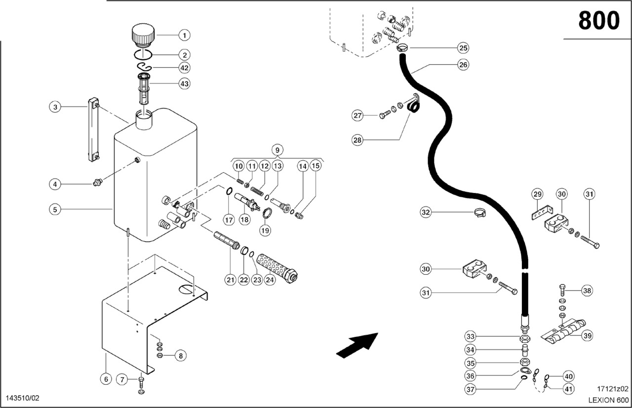 Claas Lexion 600 ZAWOREK SIŁOWNIKA HYDRAULICZNEGO 0000400403 (Zbiornik hydrauliki) - Hydraulic cylinder for Agricultural machinery: picture 1 Claas Lexion 600 ZAWOREK SIŁOWNIKA HYDRAULICZNEGO 0000400403 (Zbiornik hydrauliki) - Hydraulic cylinder for Agricultural machinery: picture 1