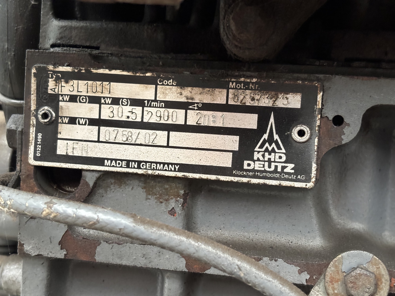 DEUTZ F3L 1011 F3L1011 Silnik - Engine for Construction machinery: picture 4 DEUTZ F3L 1011 F3L1011 Silnik - Engine for Construction machinery: picture 4