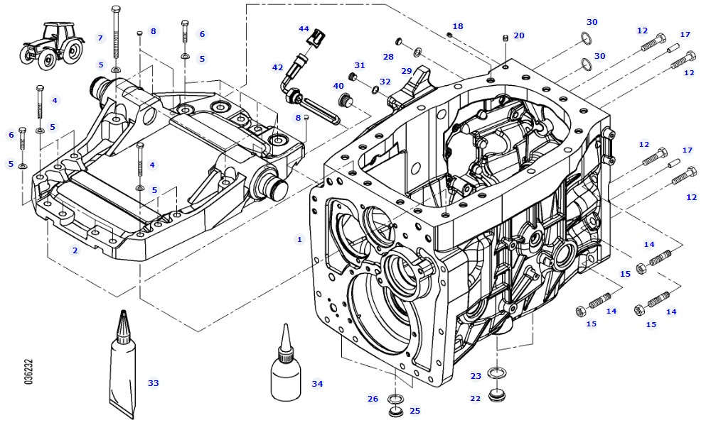 Fendt 414 Vario - obudowa skrzyni biegów 404100050022 - Gearbox and parts for Agricultural machinery: picture 1 Fendt 414 Vario - obudowa skrzyni biegów 404100050022 - Gearbox and parts for Agricultural machinery: picture 1