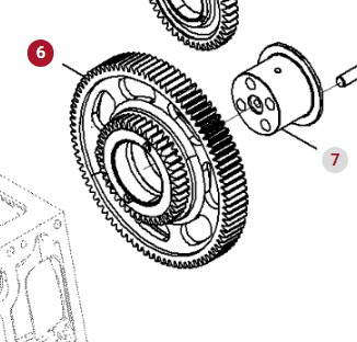 Fendt 936 Gen 7 Silnik D1556LE523 Koło Zębate Pośredniczące H218PF150063A - Engine and parts for Farm tractor: picture 1 Fendt 936 Gen 7 Silnik D1556LE523 Koło Zębate Pośredniczące H218PF150063A - Engine and parts for Farm tractor: picture 1