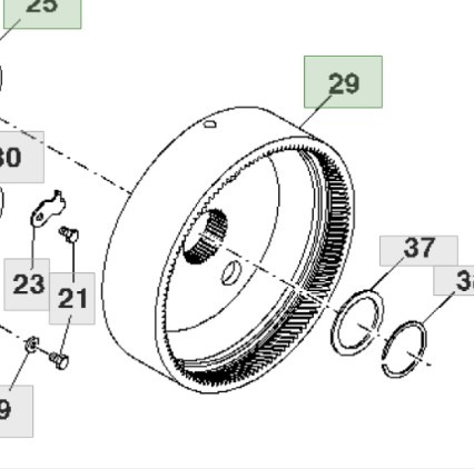 John Deere 7830 Koło Koronkowe Skrzyni Biegów R159989 - Transmission for Agricultural machinery: picture 1 John Deere 7830 Koło Koronkowe Skrzyni Biegów R159989 - Transmission for Agricultural machinery: picture 1