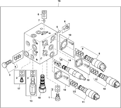 John Deere 9470RX - Hydraul.zawór ciśnieniowy RE583938 (Hamulec) - Brake valve for Farm tractor: picture 1 John Deere 9470RX - Hydraul.zawór ciśnieniowy RE583938 (Hamulec) - Brake valve for Farm tractor: picture 1
