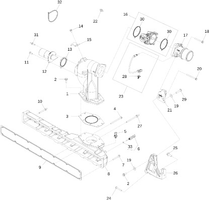 John Deere 9470RX - Kolektor wlotowy R530859 (Silnik) - Intake manifold for Farm tractor: picture 1 John Deere 9470RX - Kolektor wlotowy R530859 (Silnik) - Intake manifold for Farm tractor: picture 1