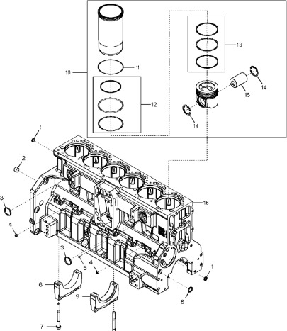 John Deere 9470RX - Pokrywa łoźyska R518573 (Silnik) - Engine bearing for Agricultural machinery: picture 1 John Deere 9470RX - Pokrywa łoźyska R518573 (Silnik) - Engine bearing for Agricultural machinery: picture 1