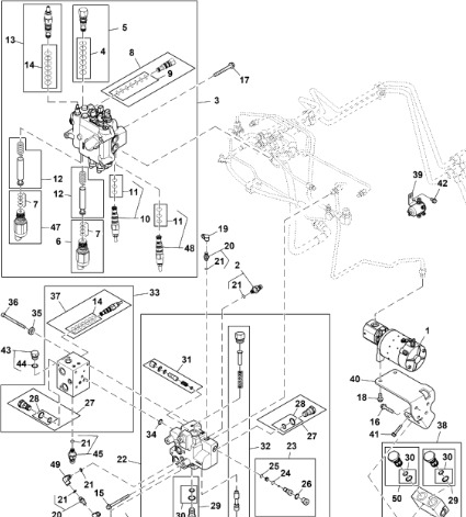 John Deere 9470RX - Pompa RE587113 (Kierowanie) - Steering pump for Farm tractor: picture 1 John Deere 9470RX - Pompa RE587113 (Kierowanie) - Steering pump for Farm tractor: picture 1