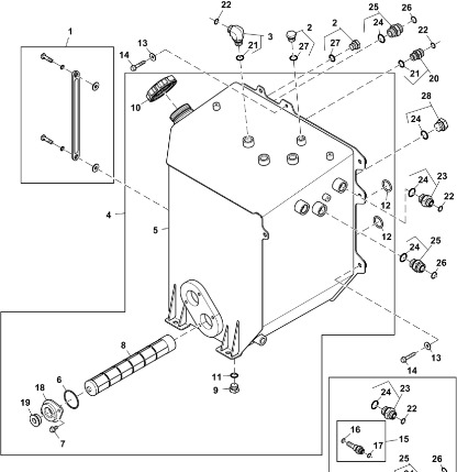 John Deere 9470RX - Zbiornik RE586700 (Układ hydrauliczny) - Hydraulic tank for Farm tractor: picture 1 John Deere 9470RX - Zbiornik RE586700 (Układ hydrauliczny) - Hydraulic tank for Farm tractor: picture 1