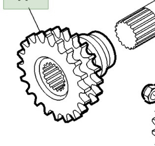John Deere 9780CTS 9780 CTS Koło Zębate Napędowe AH149349 AFH205780 - Undercarriage parts for Agricultural machinery: picture 1 John Deere 9780CTS 9780 CTS Koło Zębate Napędowe AH149349 AFH205780 - Undercarriage parts for Agricultural machinery: picture 1