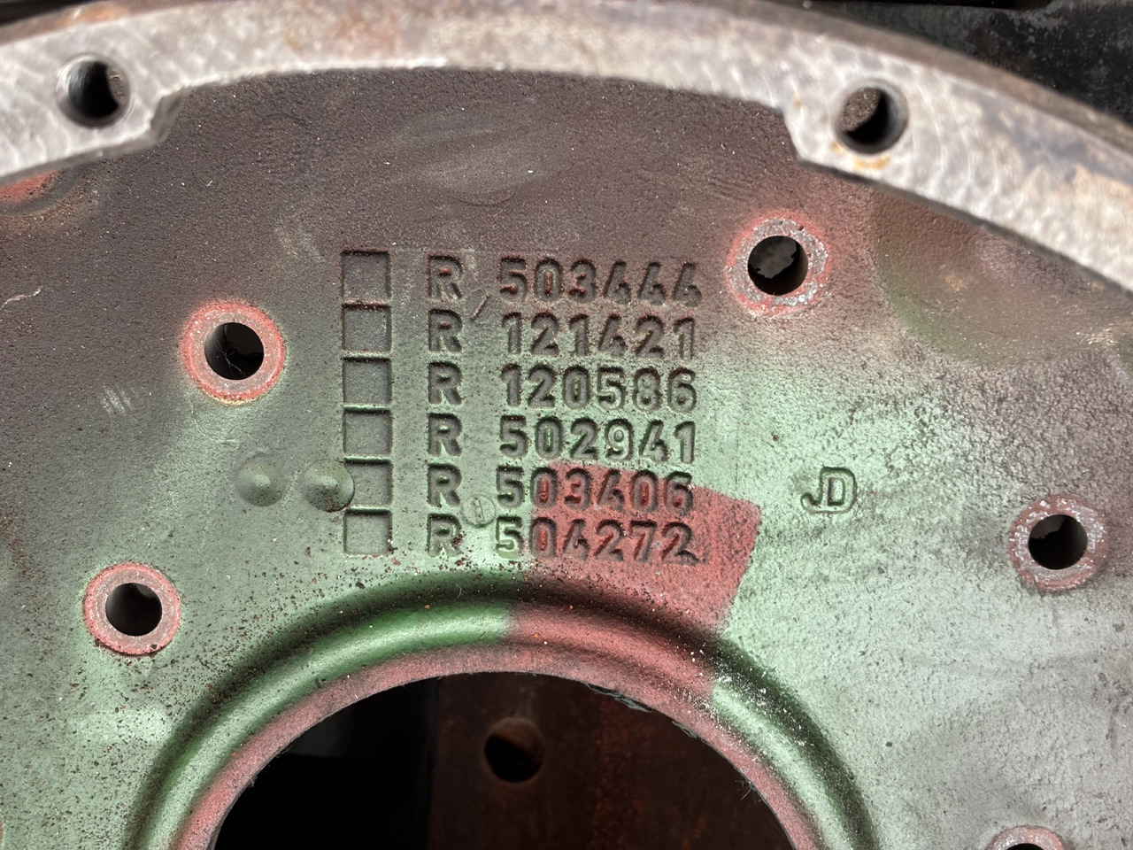 John Deere R503444 R121421 R120586 502941 R503406 R504272 Obudowa Koła Zamachowego - Flywheel for Agricultural machinery: picture 2 John Deere R503444 R121421 R120586 502941 R503406 R504272 Obudowa Koła Zamachowego - Flywheel for Agricultural machinery: picture 2