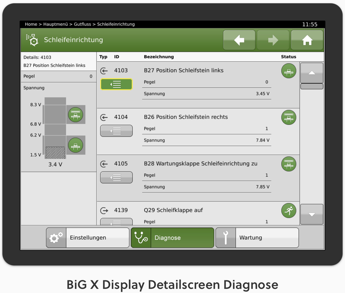Krone BigX 780 Terminal X-Touch 12 - Dashboard for Agricultural machinery: picture 5 Krone BigX 780 Terminal X-Touch 12 - Dashboard for Agricultural machinery: picture 5