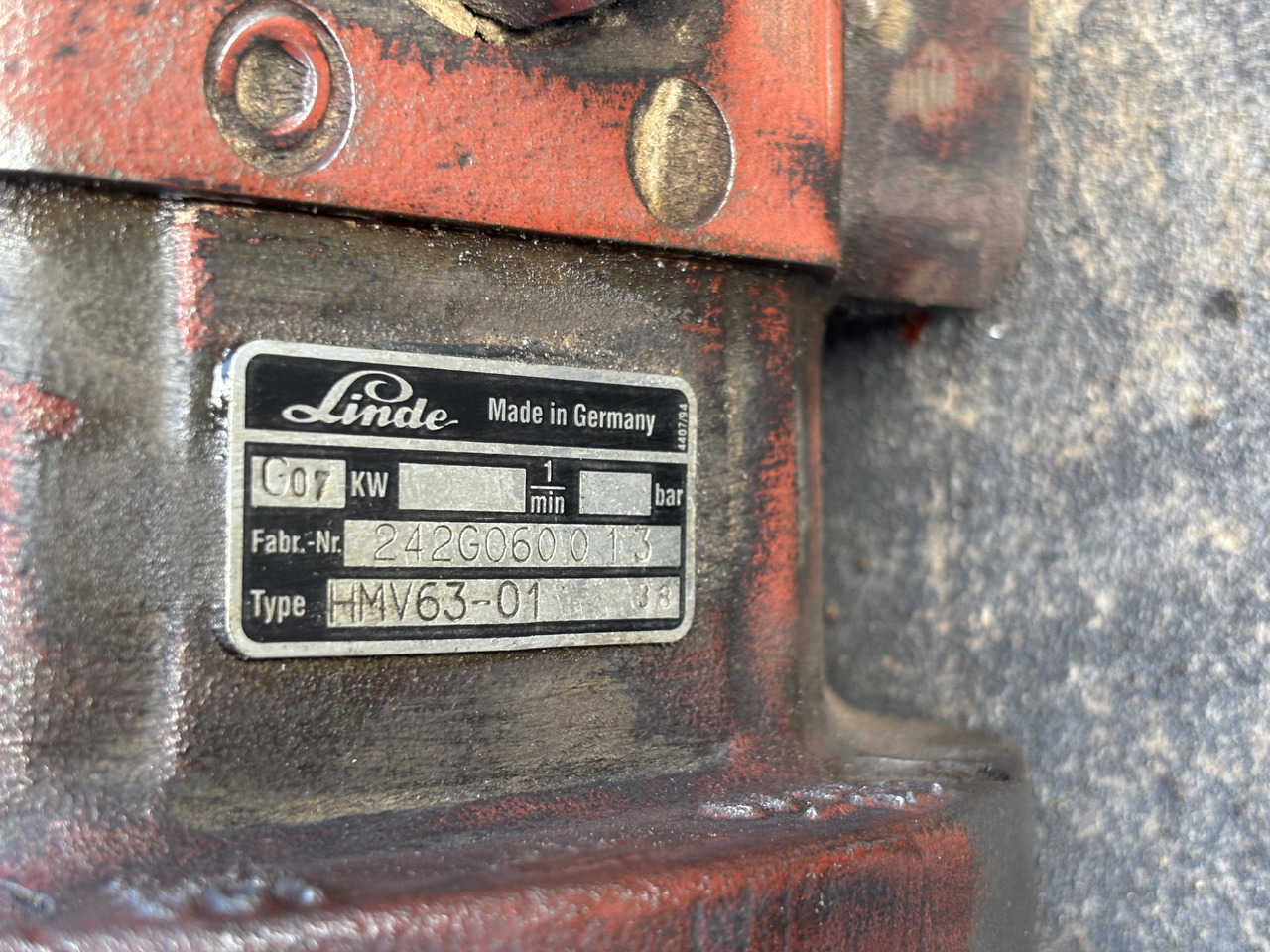 Linde HMV63-01 Pompa Hydrauliczna Tłokowa Silnik - Hydraulic pump for Agricultural machinery: picture 5 Linde HMV63-01 Pompa Hydrauliczna Tłokowa Silnik - Hydraulic pump for Agricultural machinery: picture 5