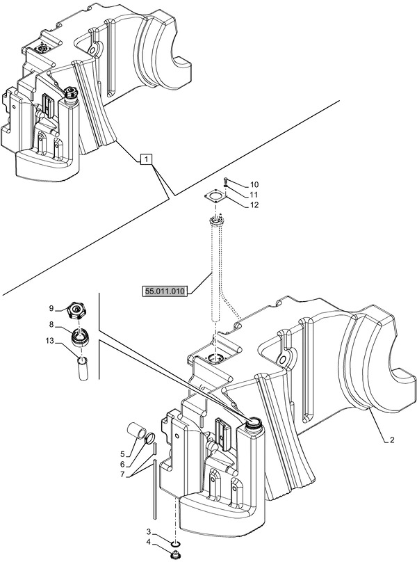 New Holland T6070 Zbiornik paliwa 48173124 - Fuel tank for Agricultural machinery: picture 1 New Holland T6070 Zbiornik paliwa 48173124 - Fuel tank for Agricultural machinery: picture 1