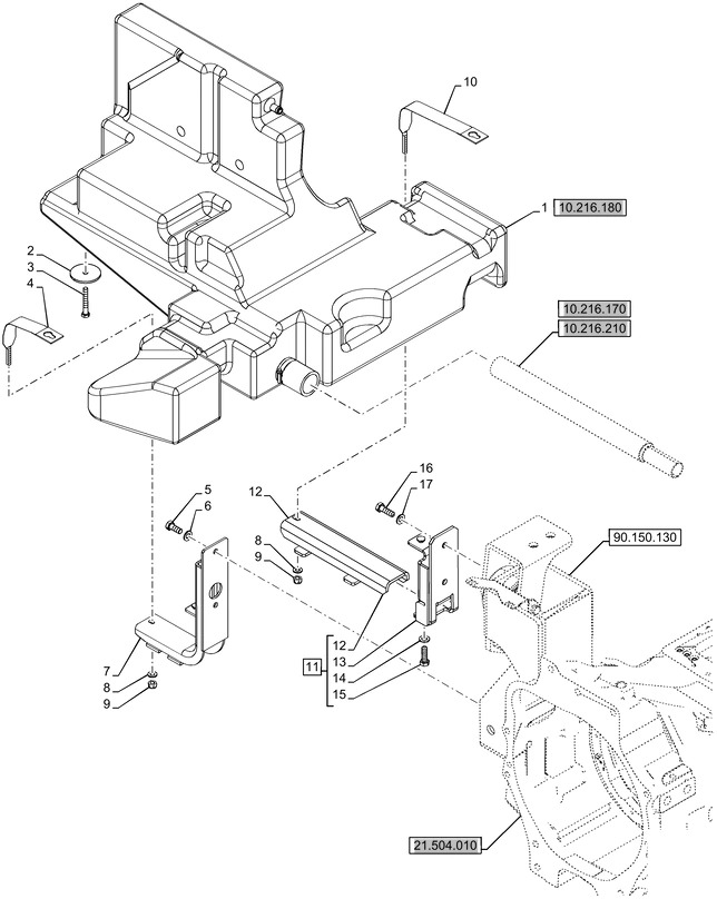 New Holland T6070 Zbiornik paliwa 84601038 - Fuel tank for Agricultural machinery: picture 1 New Holland T6070 Zbiornik paliwa 84601038 - Fuel tank for Agricultural machinery: picture 1