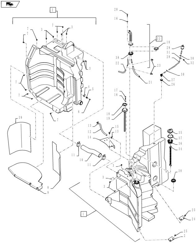 New Holland T6090 T6070 T7230 Zbiornik paliwa 84553073 - Fuel tank for Agricultural machinery: picture 1 New Holland T6090 T6070 T7230 Zbiornik paliwa 84553073 - Fuel tank for Agricultural machinery: picture 1