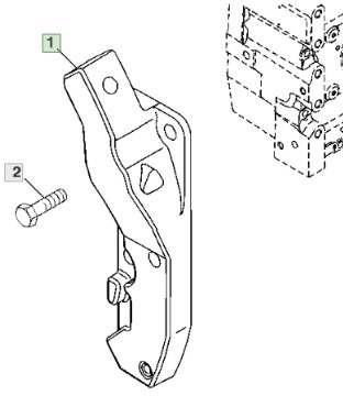 John Deere 7830 Podpora Prawa Lewa R184430 R184431 - Spare parts for Agricultural machinery: picture 2 John Deere 7830 Podpora Prawa Lewa R184430 R184431 - Spare parts for Agricultural machinery: picture 2